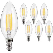 Shop E12 Led Filament Vintage Light Bulb Candelabra Base 4 5w 2700k Soft White Overstock 13380455