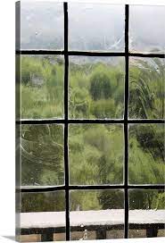 View Through Old Window Panes Wall Art