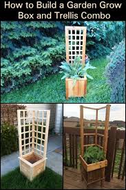 garden grow box and trellis combo