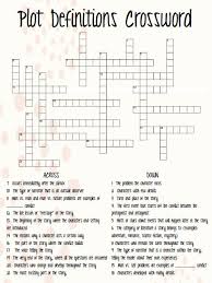 Giant Plot Definitions Crossword Puzzle