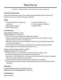 Free Resume Examples By Industry Job Title Livecareer