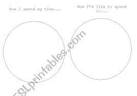 English Worksheets Piechart How Do You Spend Your Time