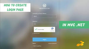 create login page on asp net mvc
