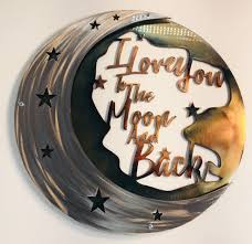 To The Moon And Back Metal Decor Studios