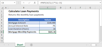 Calculate Loan Payments In Excel