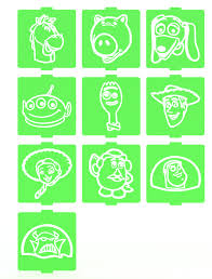 3d File Toy Story Stencil Set Of 10 For