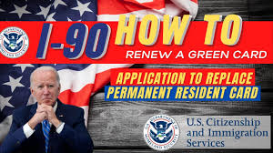 how to renew a green card form i 90