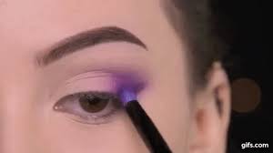 easy purple makeup tutorial animated gif