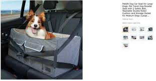 Petsfit Dog Car Seat Travel Dog Booster