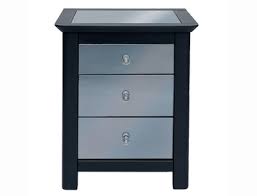 core ayr carbon grey 3 drawer mirrored