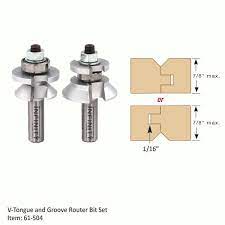 tongue groove flooring router bits