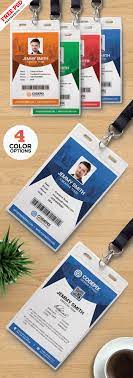 vertical ideny card templates psd