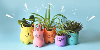 recycled planet saving plant pots