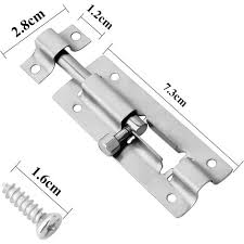 stainless steel sliding bolt latch lock