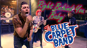 right behind you baby blue carpet band