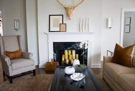 styling an empty living room fireplace