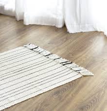 fine striped handwoven cotton rug