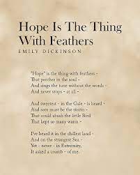 Emily Dickinson Poem On Hope gambar png