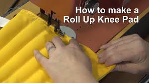 how to make a roll up knee pad you