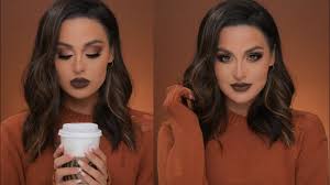 warm caramel mocha fall makeup tutorial