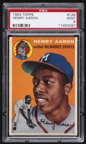 When hank aaron hit his 500th homer my dad was there. Hank Aaron Cards On Ebay
