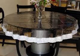Transpa Pvc Round Table Cover Size