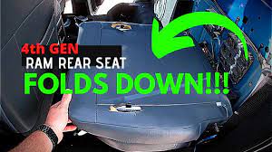 ram how to fold down rear seat you