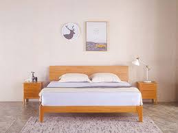 Nara American Oak Wood Bed Frame