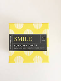 Outside, you'll find elegant designs to brighten your spirits and catch your attention. Thoughtfulls Pop Open Cards By Compendium Smile 30 Pop Open Cards Each With 749190049689 Ebay