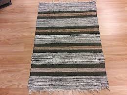 cotton rag rug durrie mat 60x90cm