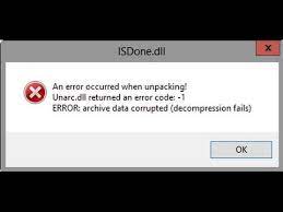 how to fix isdone dll error during game