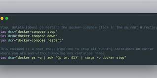 useful docker s aliases to sd up