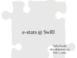Usage Statistics For E Resources E Stats Swri Sally Krash