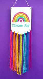 diy rainbow wall hanging craft kit