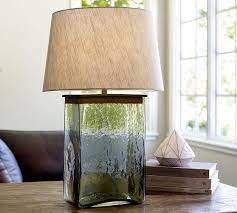 Webster Clear Glass Table Lamp Base In