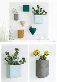 flower pot holder geometric wall decor