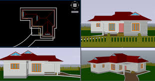 3d House Plan Free 3d Model Dwg Iges