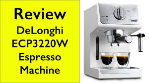 Maybe you would like to learn more about one of these? Review Delonghi Ecp3220w 15bar Manual Espresso Machine Youtube