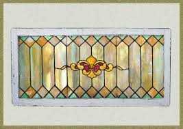 Patterned Stained Glass Window With