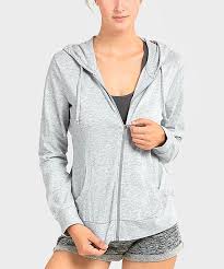 Sofra Heather Gray Lightweight Zip Up Hoodie Set Of Two Zulily