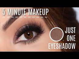 eye makeup tutorial using one eyeshadow