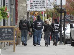outlaws bikers gather in gananoque to