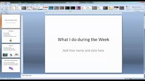 Microsoft Office Powerpoint 2007 Design Template Youtube