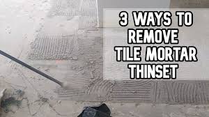 remove tile mortar thinset