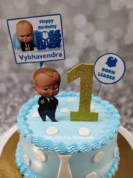 Mj's cakes, where life is sweet, ardmore, oklahoma. Boss Baby 1st Birthday Cake All Cake Addicts By Vaidehi Shah Facebook