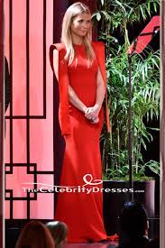 gwyneth paltrow red formal dress 2018