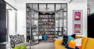 Glass Enclosed Library And Home Office