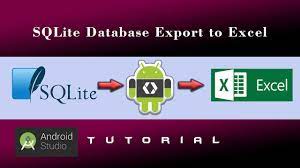 sqlite database export to excel file