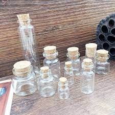 6 Sizes Mini Glass Bottles With Cork