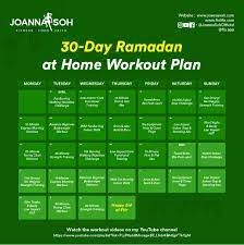 30 day ramadan at home workout plan
